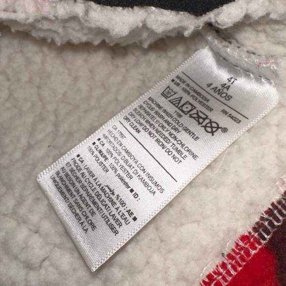 Faux Sherpa Buffalo Plaid Moto Coat - Picture 4 of 4